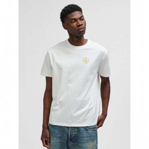 Hummel Loose S/S Call Us Muške Majice Bijele | 806802-178
