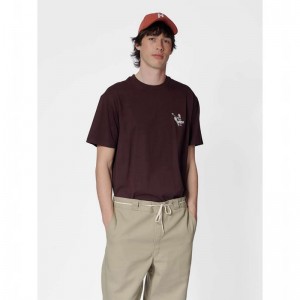 Hummel Loose S/S Lesson Muške Majice Čokoladne | 266790-491