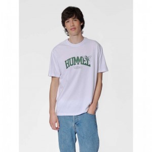 Hummel Loose S/S University Bee Muške Majice Bijele | 492016-221