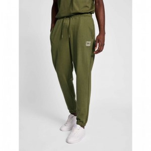 Hummel Lp10 Loose Muške Donji dio Trenirke Zelene | 281666-112