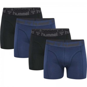 Hummel Marston 4-pack Muške Boxer Crne | 540141-898