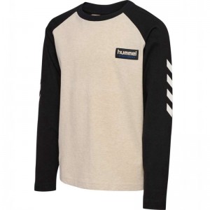 Hummel Melvin L/S Dječje Majice Crne | 182097-168