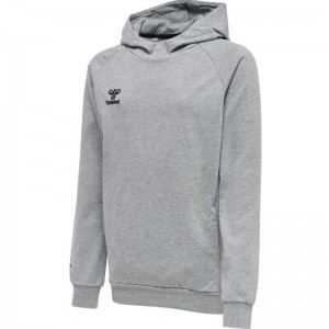 Hummel Move Grid Cotton Dječje Majica s Kapuljačom Sive | 252380-862