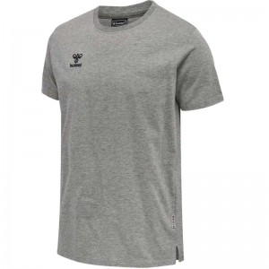 Hummel Move Grid Cotton S/S Muške Majice Sive | 467304-709