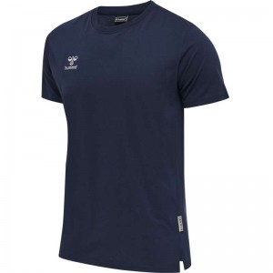 Hummel Move Grid Cotton S/S Muške Majice Tamnoplave | 593716-565