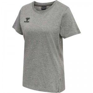 Hummel Move Grid Cotton S/S Wom Ženske Hlače Sive | 450587-730