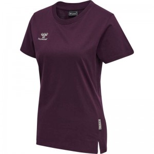 Hummel Move Grid Cotton S/S Wom Ženske Majica bez Rukava Ljubičaste | 445228-179