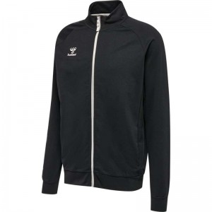 Hummel Move Grid Cotton Zip Muške Jakne Crne | 327695-357