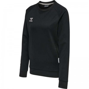 Hummel Move Grid Cotton Ženske Dukserice Crne | 985935-602