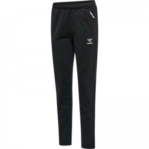 Hummel Move Grid Cotton Ženske Hlače Crne | 291238-992