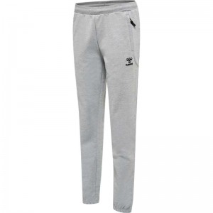 Hummel Move Grid Cotton Ženske Hlače Sive | 164264-070