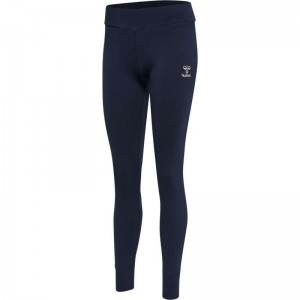 Hummel Move Grid Cotton Ženske Hulahopke Tamnoplave | 635066-304