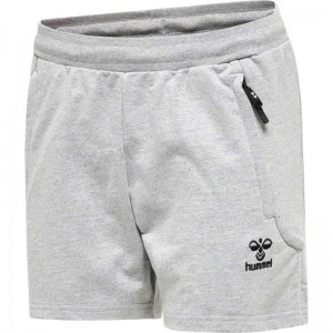 Hummel Move Grid Cotton Ženske Kratke Hlače Sive | 709029-378