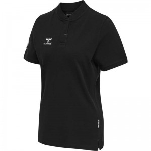 Hummel Move Grid Polo Ženske Majice Crne | 632894-143