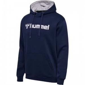 Hummel Mover Cotton Muške Majica s Kapuljačom Tamnoplave | 062111-198