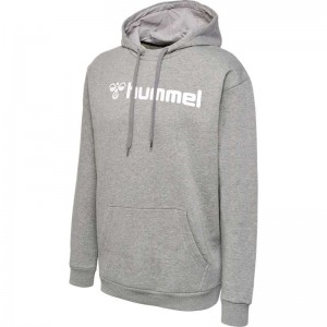 Hummel Mover Cotton Muške Majica s Kapuljačom Sive | 356075-612