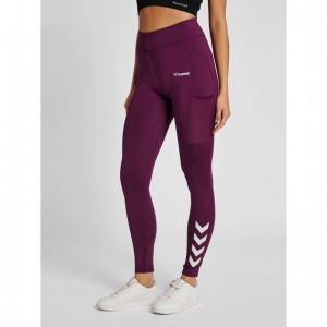 Hummel Mt Chipo Mid Waist Ženske Hulahopke Ljubičaste | 661773-913