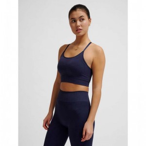 Hummel Mt Define Seamless Padded Ženske Sportski Grudnjak Tamnoplave | 895148-225