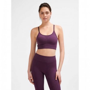 Hummel Mt Define Seamless Padded Ženske Sportski Grudnjak Ljubičaste | 545202-168