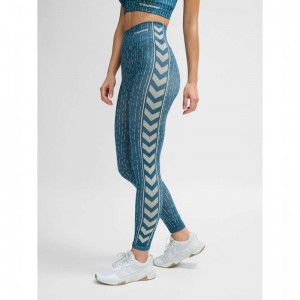Hummel Mt Drops Seamless Mw Ženske Hulahopke Plave | 227949-230