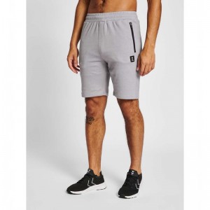 Hummel Mt Interval Muške Kratke Hlače Sive | 758383-059