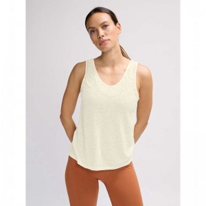 Hummel Mt Light Burnout Ženske Majica bez Rukava Bež | 591791-378