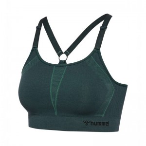 Hummel Mt Power Seamless Ženske Sportski Grudnjak Zelene | 202365-402