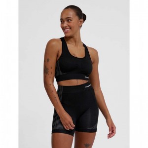 Hummel Mt Shaping Seamless Padded Ženske Sportski Grudnjak Crne | 410223-615
