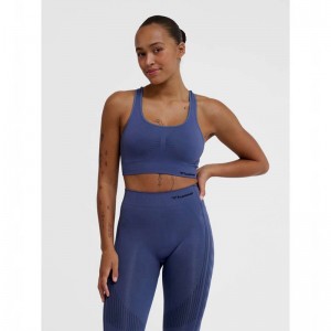 Hummel Mt Shaping Seamless Top Ženske Sportska Odjeća Plave | 626074-293