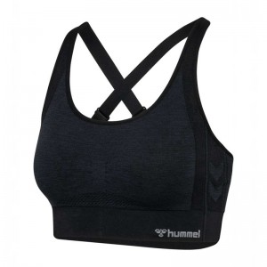 Hummel Mt Shine Seamless Ženske Sportski Grudnjak Crne | 802628-853