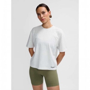 Hummel Mt Ultra Boxy Short Ženske Majice Bijele | 121300-161