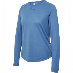 Hummel Mt Vanja L/S Ženske Majice Plave | 446545-976