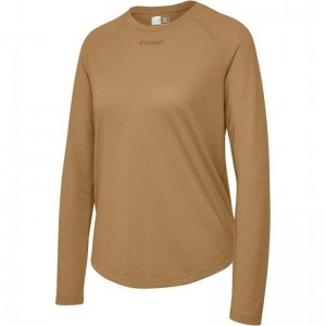 Hummel Mt Vanja L/S Ženske Majice Smeđe | 134174-354