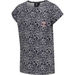 Hummel Nanna S/S Dječje Majice Crne | 641610-429