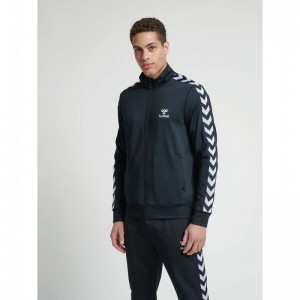 Hummel Nathan 2.0 Zip Muške Jakne Crne | 893374-330