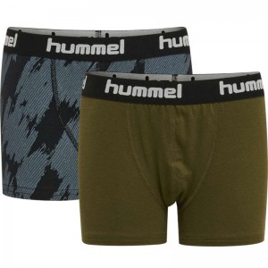 Hummel Nolan 2-pack Dječje Hlače Maslinasto Zelene | 844366-801