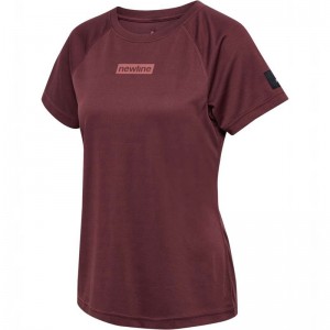 Hummel Nwlcharge Mesh W Ženske Majice Bordo | 701195-324