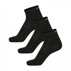 Hummel Nwldo Functional Ankles 3-pack Muške Čarape Crne | 375932-966