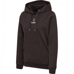 Hummel Olivia Ženske Majica s Kapuljačom Čokoladne | 761220-707