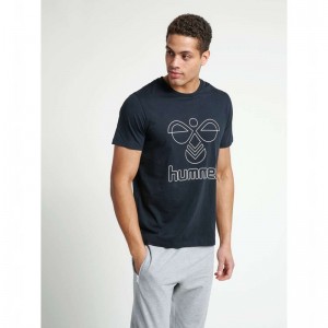 Hummel Peter S/S Muške Majice Crne | 618425-531