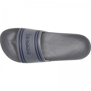 Hummel Pool Retro Muške Natikače Sive | 696180-417