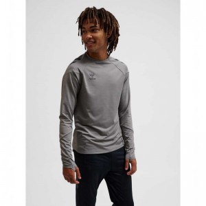 Hummel Pro Training Crew Sweat Muške Dukserice Sive | 981910-721