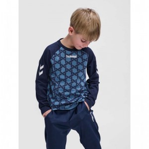 Hummel Ps L/S Dječje Majice Plave | 407141-474