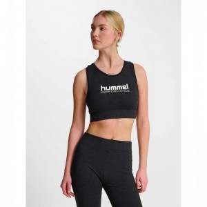 Hummel Pulse Logo Light Support Ženske Čarape Crne | 013394-082