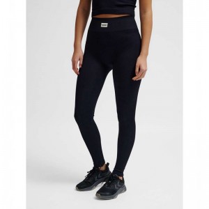 Hummel Pulse Seamless Rib Mw Ženske Hulahopke Crne | 249012-968
