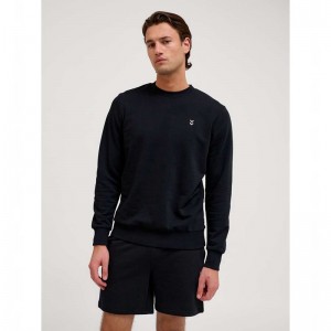 Hummel Pulse Sweat Crewneck Muške Dukserice Crne | 784169-305