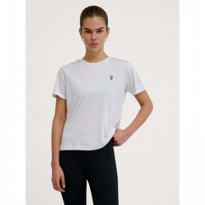 Hummel Pulse Training W S/S Ženske Majice Bijele | 056625-394