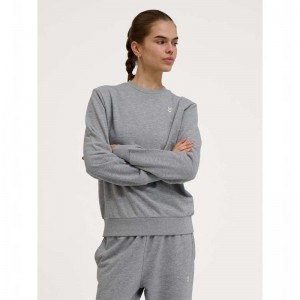 Hummel Pulse W Sweat Crewneck Ženske Dukserice Sive | 403114-506