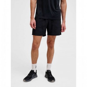 Hummel Pulse Workout Muške Kratke Hlače Crne | 163727-976