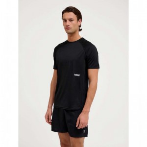 Hummel Pulse Workout S/S Muške Majice Crne | 645425-760